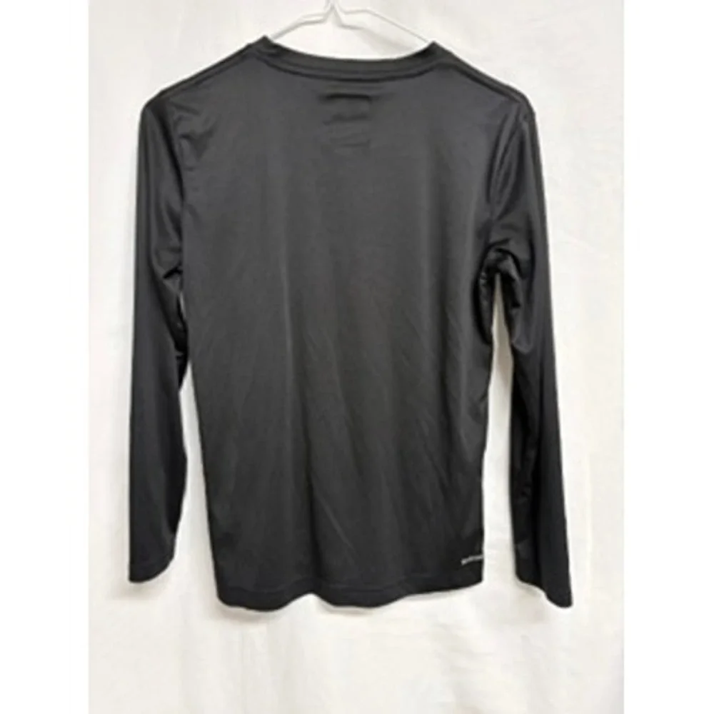 Hurley Kids Black H2O-Dri Long Sleeve Rash Guard UPF 50+ Swim Shirt Size 10/12
